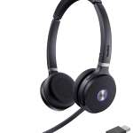 Yealink Headset Wireless DECT with Dongle WH62 Dual Portable Teams 150m