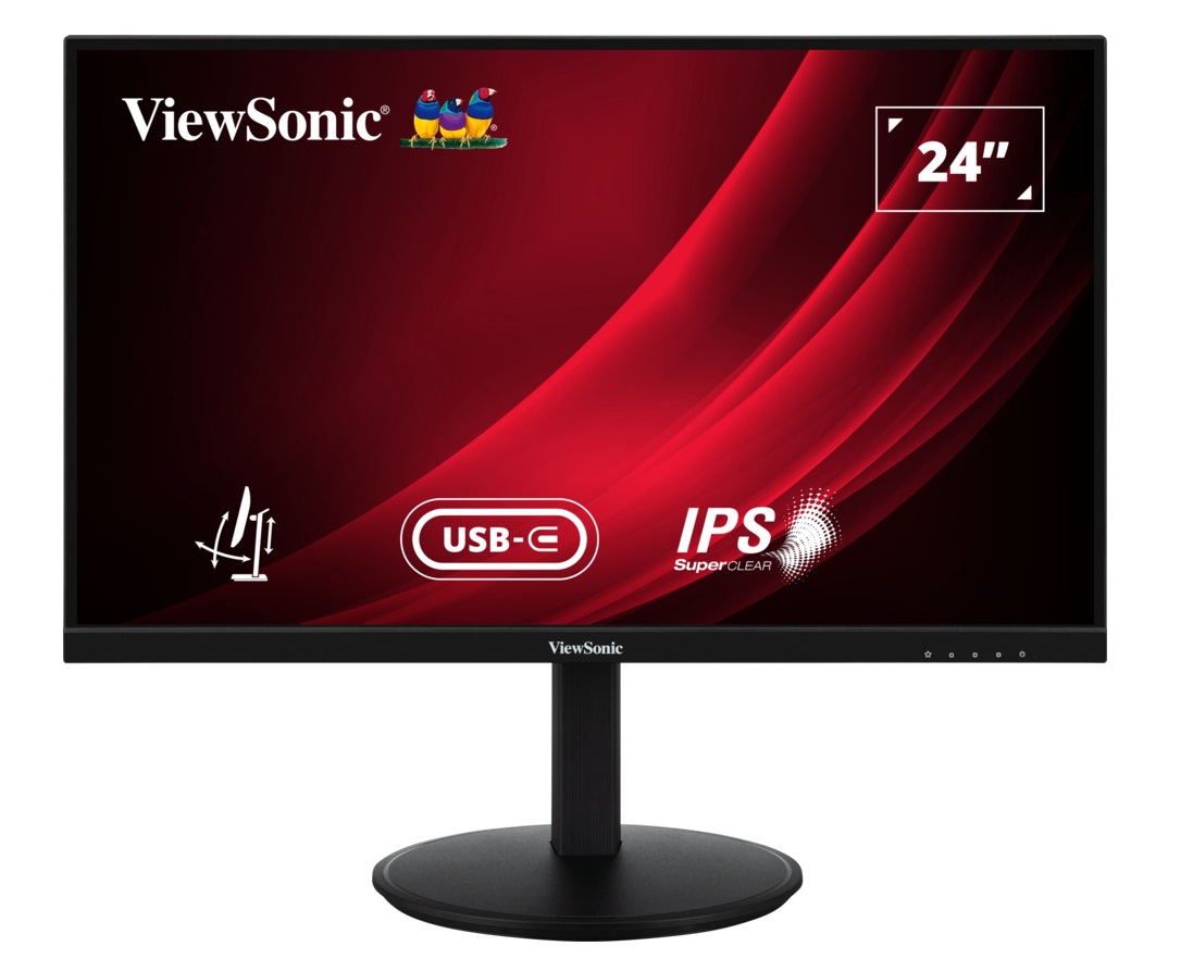 1_1738664250-1.jpg Viewsonic Monitor VG 24'' Full-HD VA 100Hz Ergonomic/Pivot/USB-C/PD/Speakers VG2409-MHDU-2 - Image 1