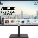 ASUS Monitor Business 27" 4K UHD 60Hz IPS Frameless USB Hub DP Dual-HDMI Speakers Full Ergonomic VA27UQSB
