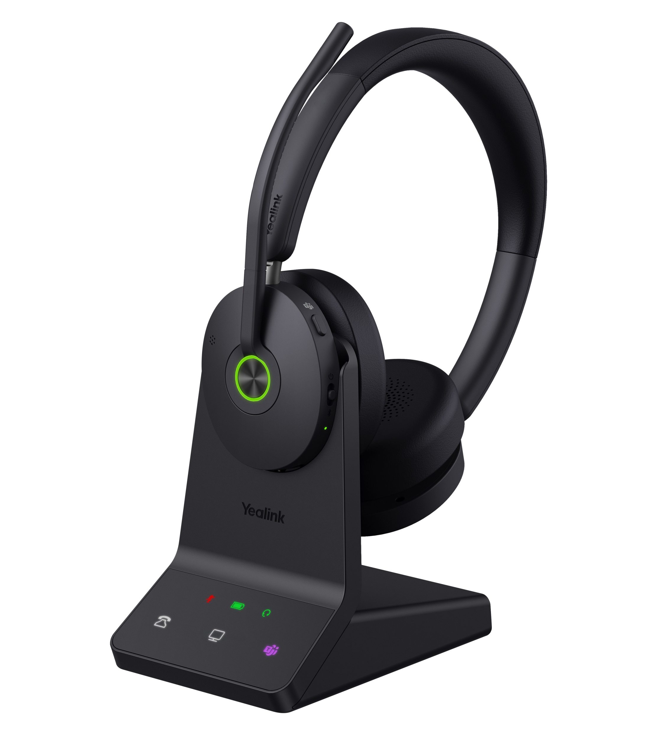 1_1753856128-1-scaled-1.jpg Yealink Headset Wireless Dual-Mode DECT/Bluetooth 4-Mic NC with ANC & Basestation WH68 Teams - Image 1