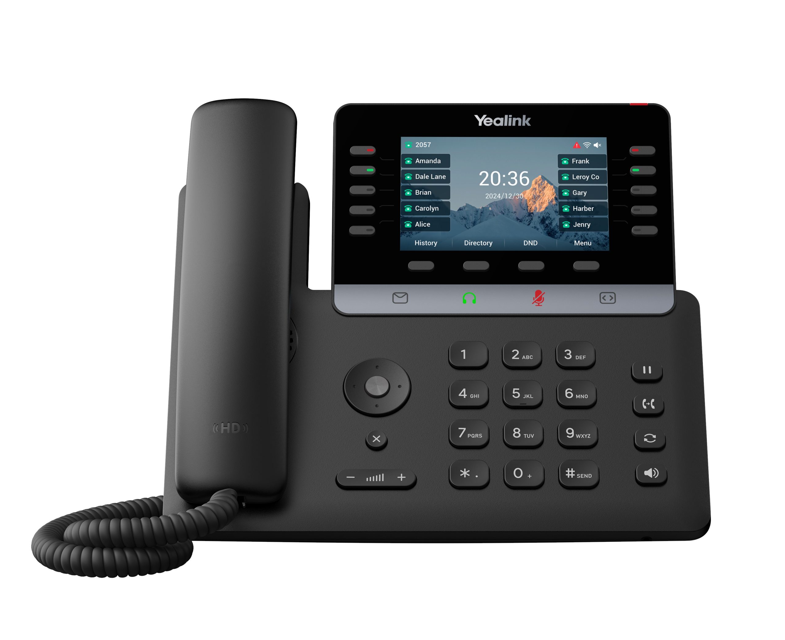 1_1773066207-1-scaled-1.jpg Yealink IP Phone Desktop PoE 4.3'' Gigabit, Color Screen, USB, Expansion, Bluetooth & Wi-Fi SIP-T74W - Image 1