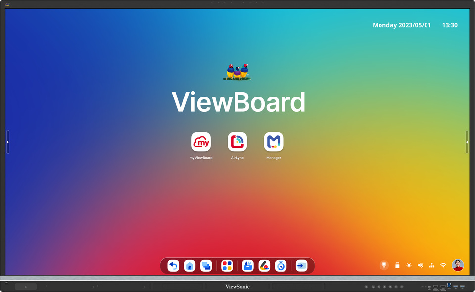 1_1773750453.jpg Viewsonic Viewboard Interactive Display Whiteboard 65" 4K Android EDLA 50-Point Touch 70W Speaker 8 Mic Array NFC IFP6551-3C - Image 1