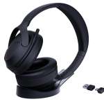 Yealink Headset Wireless Bluetooth AI NC Adaptive ANC Retractable Mic Boom Foldable Design with Charging Stand BH78 Teams