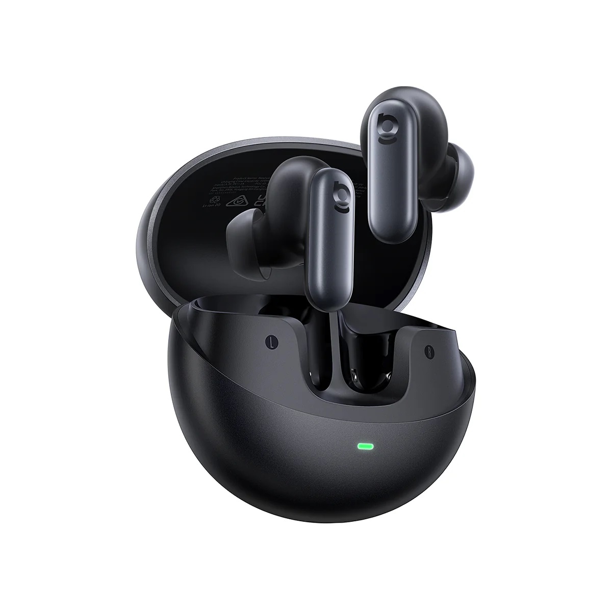 Baseus_Inspire_XP1_True_Wireless_Earbuds__White_Black_8-1.jpg Baseus Headphones In Ear TWS, ANC, Dolby Audio, 45H Playtime, Inspire XP1 By BOSE Black - Image 1